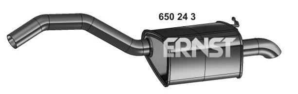 VEGAZ Rear silencer Article number: FS-611ERNS cheaply