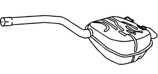 VEGAZ Rear silencer Article number: VOS-174 cheaply
