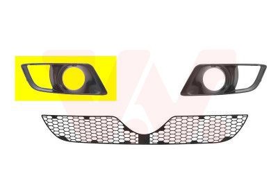 VAN WEZEL Bumper grill Article number: 0159594 cheaply