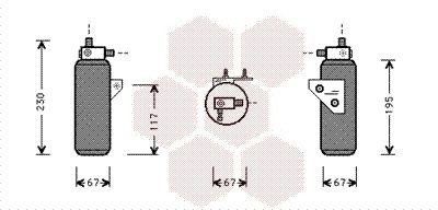 VAN WEZEL Dryer, air conditioning Article number: 0200D144 cheaply