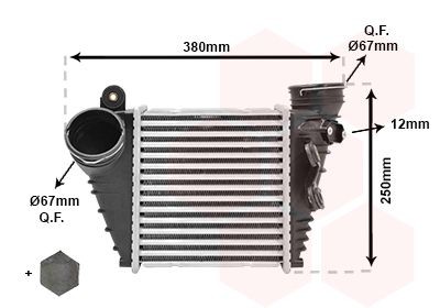 VAN WEZEL Intercooler Article number: 03004200 cheaply