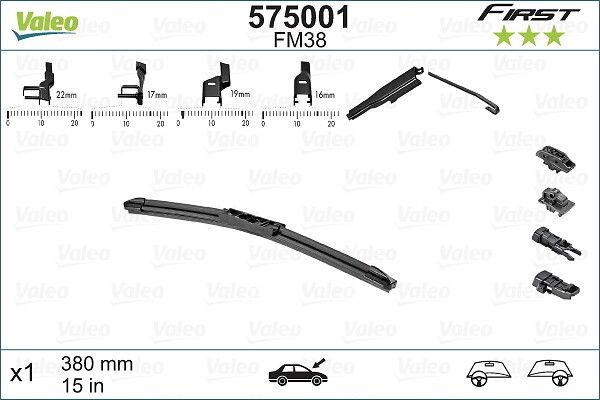 VALEO Wiper blade Article number: 575001 cheaply