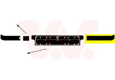 VAN WEZEL Bumper moulding Article number: 0640583 cheaply