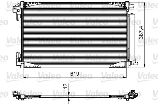 VALEO Air conditioning condenser Article number: 814027 cheaply