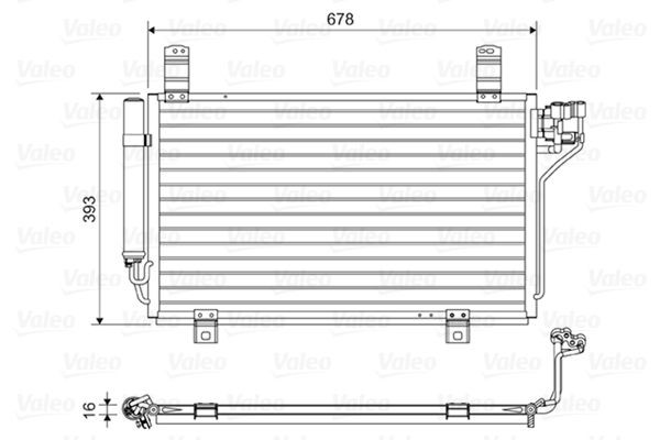 VALEO Air conditioning condenser Article number: 814048 cheaply