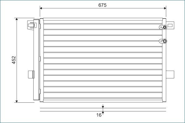 VALEO Air conditioning condenser Article number: 814054 cheaply