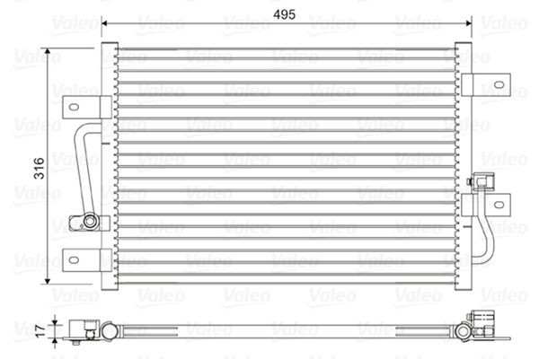 VALEO Air conditioning condenser Article number: 814426 cheaply