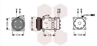 VAN WEZEL Kliimakompressor Artikli number: 0900K180 soodsalt
