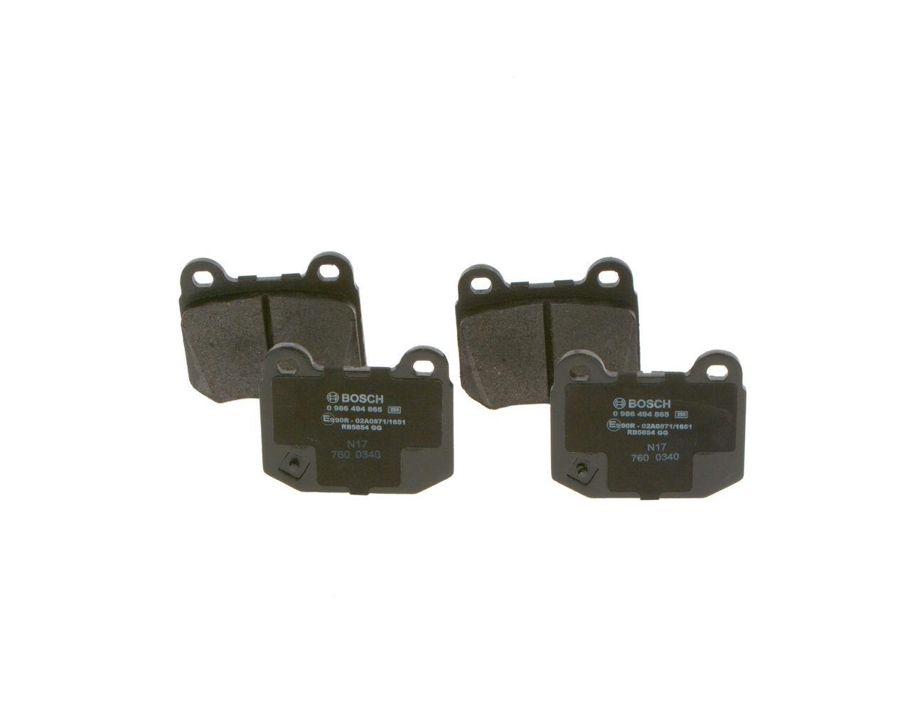 BOSCH Brake pad set Article number: 0 986 494 865 cheaply