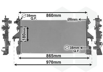VAN WEZEL Engine radiator Article number: 09012705 cheaply