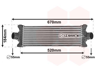 VAN WEZEL Intercooler Article number: 18014710 cheaply