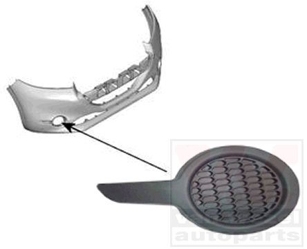 VAN WEZEL Bumper grill Article number: 4034592 cheaply
