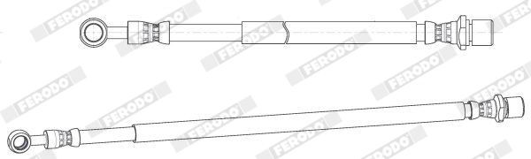 FERODO Brake hose Article number: FHY3376 cheaply