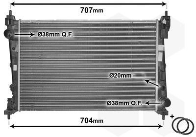 VAN WEZEL Engine radiator Article number: 17002312 cheaply