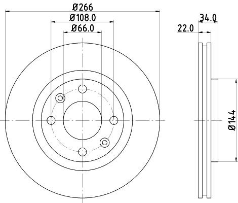 MINTEX Brake disc Article number: MDC1491C cheaply