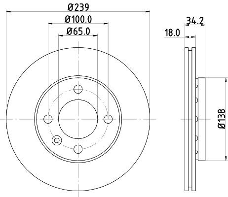MINTEX Brake disc Article number: MDC916C cheaply
