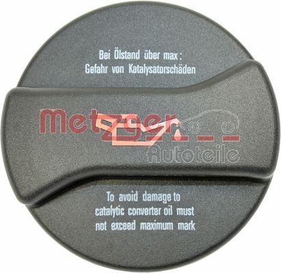 METZGER 2141002 Oil filler cap PASSAT 2.8 V6 Syncro/4motion 193 PS Petrol 2001