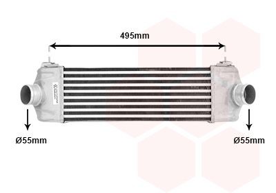 VAN WEZEL Intercooler Article number: 18004406 cheaply