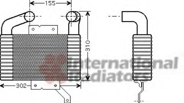 VAN WEZEL Intercooler Article number: 27004189 cheaply