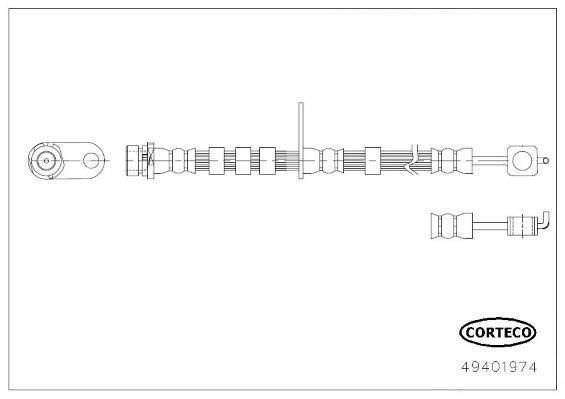 CORTECO Brake hose Article number: 49401974 cheaply