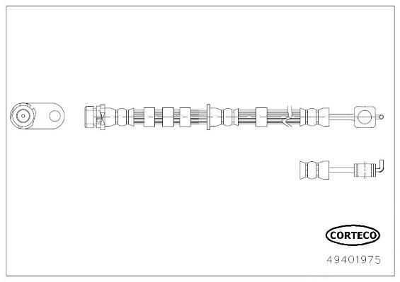 CORTECO Brake hose Article number: 49401975 cheaply