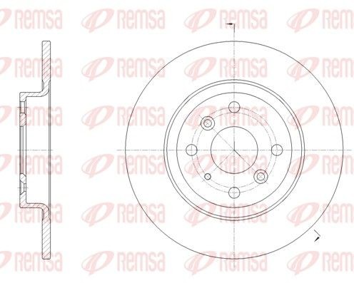 REMSA Brake disc Article number: 61660.00 cheaply