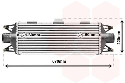 VAN WEZEL Intercooler Article number: 28004045 cheaply