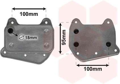 VAN WEZEL Engine oil cooler Article number: 30003376 cheaply