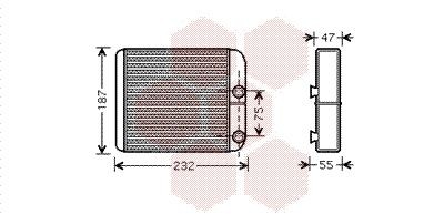 VAN WEZEL Heater matrix Article number: 32006186 cheaply