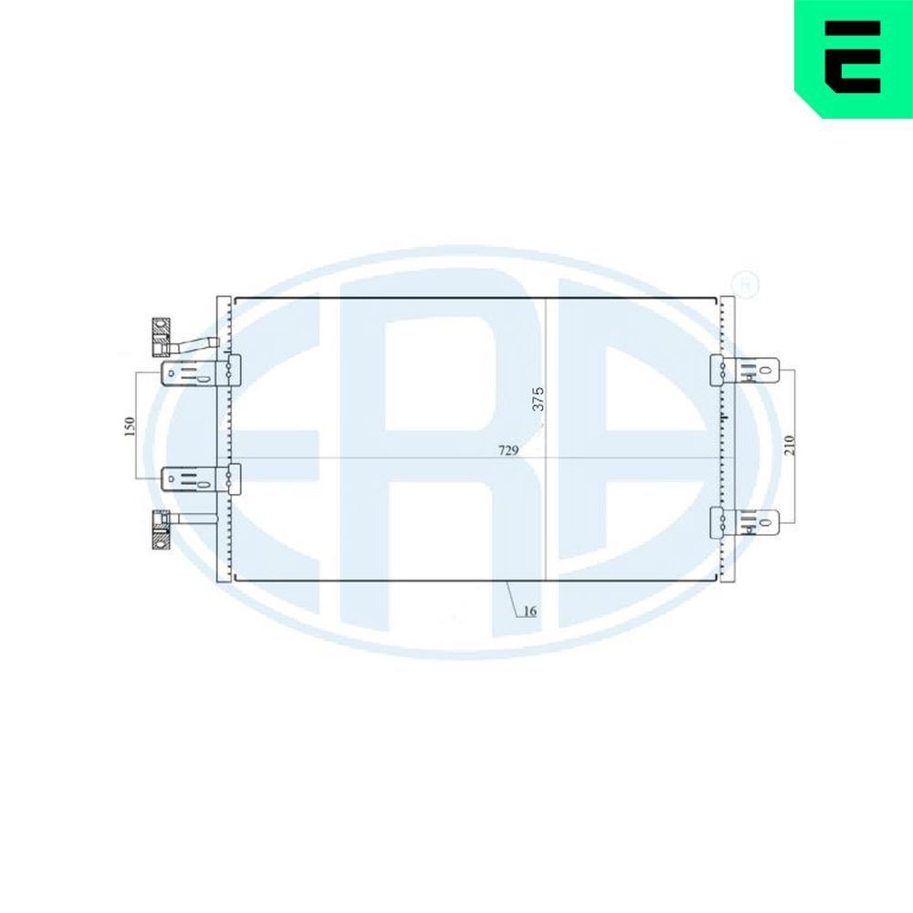 ERA Air conditioning condenser Article number: 667174 cheaply
