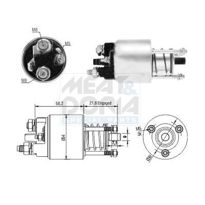 MEAT & DORIA Starter solenoid Article number: 46281 cheaply