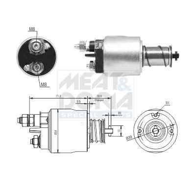 MEAT & DORIA Starter solenoid Article number: 46311 cheaply