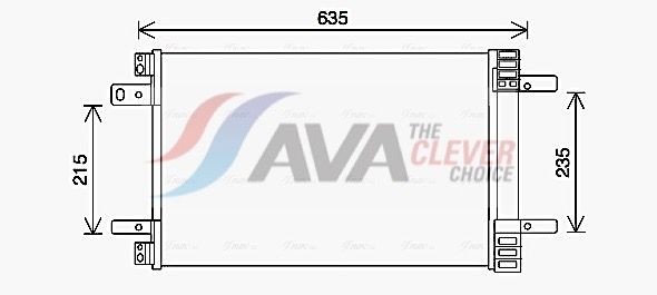 AVA COOLING SYSTEMS Air conditioning condenser Article number: CN5311D cheaply