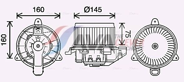 AVA COOLING SYSTEMS Moteur électrique, pulseur d'air d'habitacle UGS: FD8626 à peu de frais