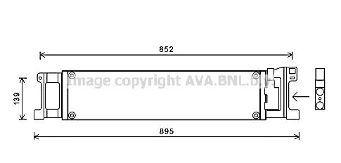 AVA COOLING SYSTEMS Automatic transmission oil cooler Article number: VN3307 cheaply