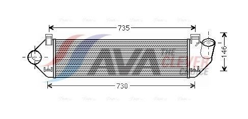 AVA COOLING SYSTEMS Air conditioning condenser Article number: VN5142 cheaply