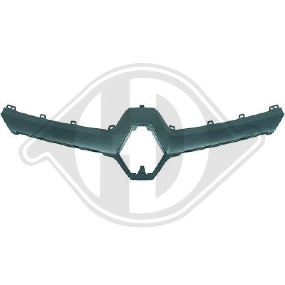 DIEDERICHS 4466041 Pynte- / beskyttelsesliste, kølergitter MEGANE 1.4 TCe 131 HK Benzin