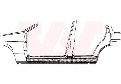 VAN WEZEL Rocker panel Article number: 3766103 cheaply