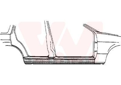 VAN WEZEL Rocker panel Article number: 3766104 cheaply