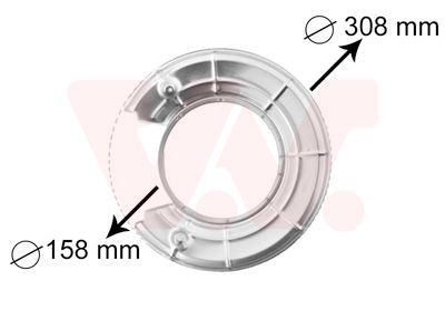 VAN WEZEL Splash Panel, brake disc Article number: 3766373 cheaply
