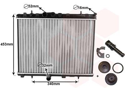 VAN WEZEL Engine radiator Article number: 40002255 cheaply