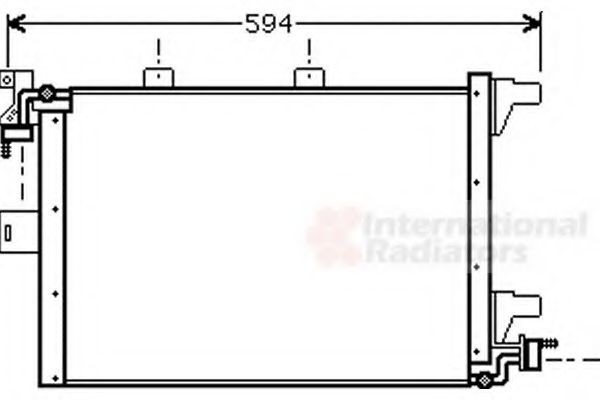 VAN WEZEL Air conditioning condenser Article number: 40005168 cheaply