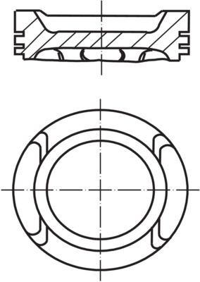 MAHLE ORIGINAL Piston Article number: 028 PI 00133 000 cheaply