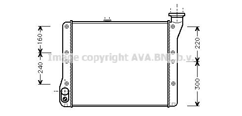 PRASCO Engine radiator Article number: VN2054 cheaply