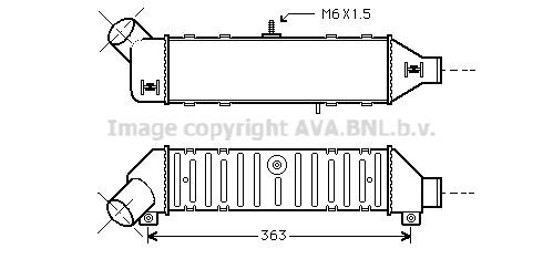 PRASCO Intercooler Article number: VN4136 cheaply