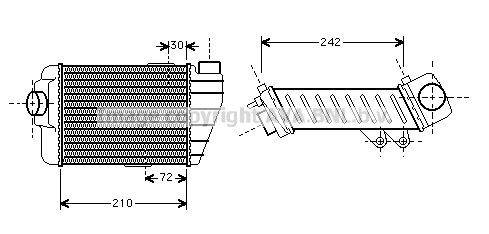 PRASCO Intercooler Article number: VN4158 cheaply