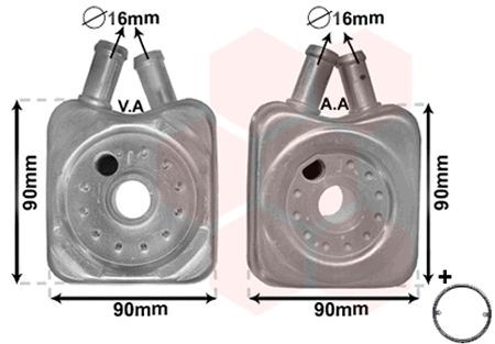 VAN WEZEL Engine oil cooler Article number: 58003106 cheaply