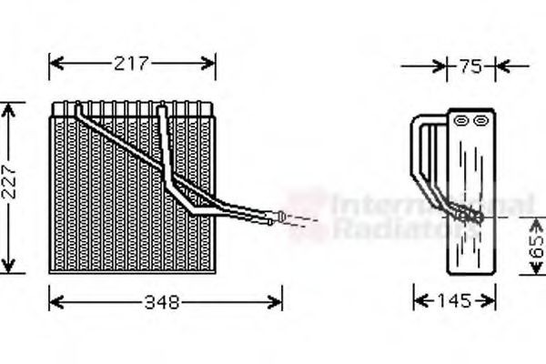 VAN WEZEL Fordamper aircondition Varenummer: 5800V055 billige