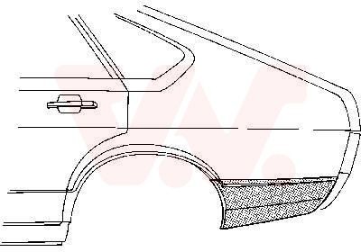 VAN WEZEL Sidevegg artikkelnummer: 5807133 billig