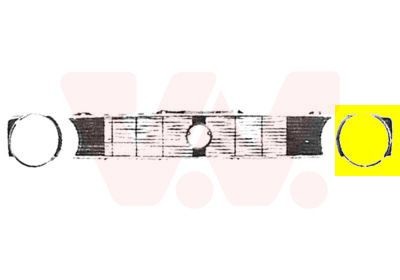 VAN WEZEL Radiator Grille Article number: 5810511 cheaply